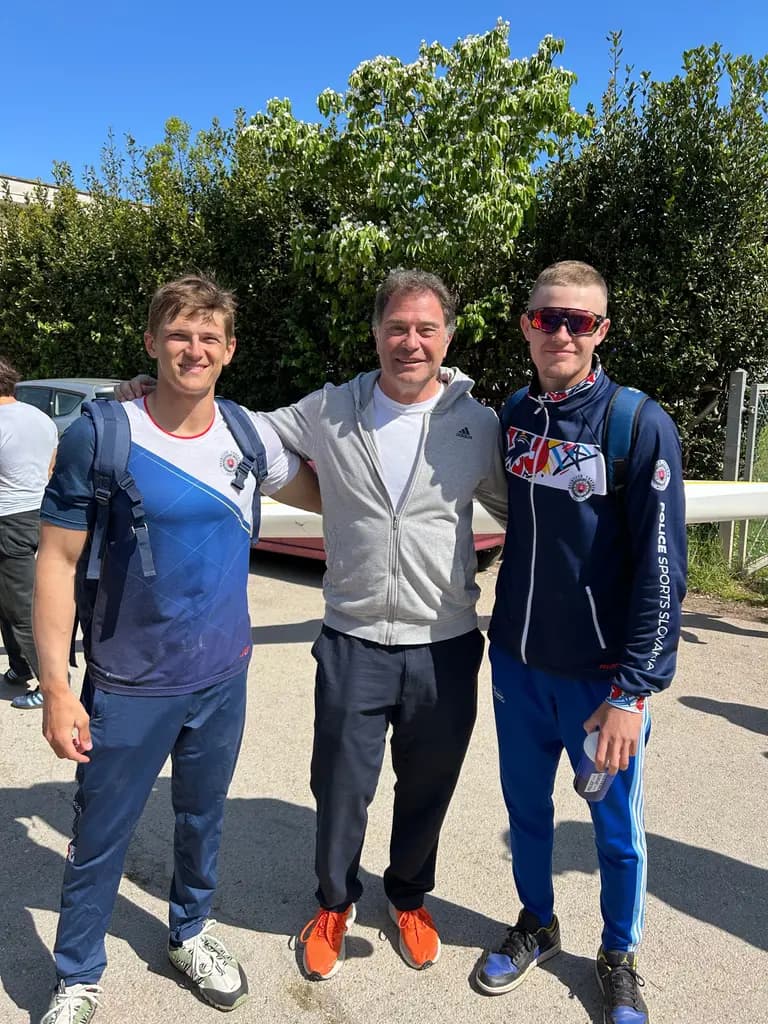 Antonio Rossi (stred), Daniel Rybanský (vľavo), Martin Bábik (vpravo)